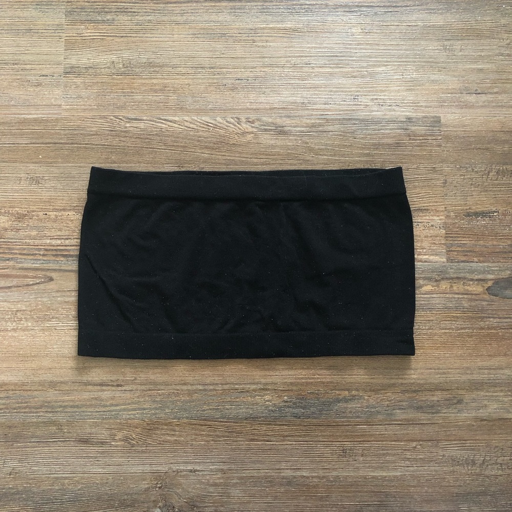 Black Bandeau Tube Top